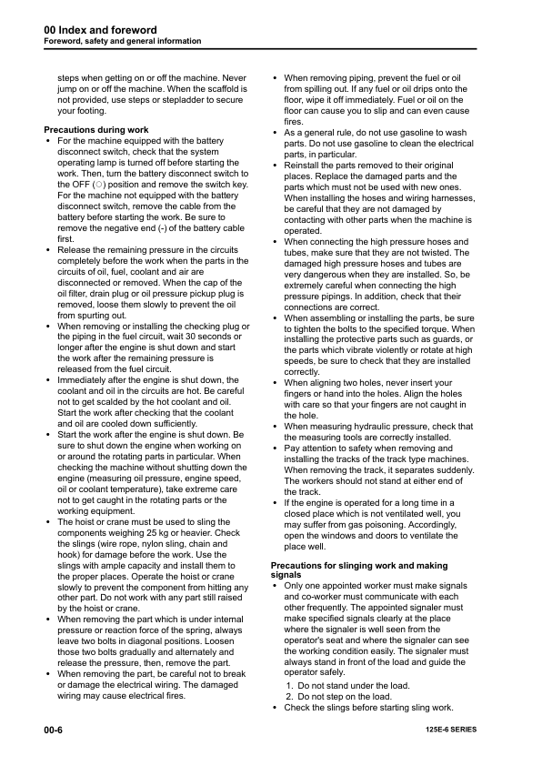 Komatsu 125E-6 Series Engine Workshop Manual - Image 10