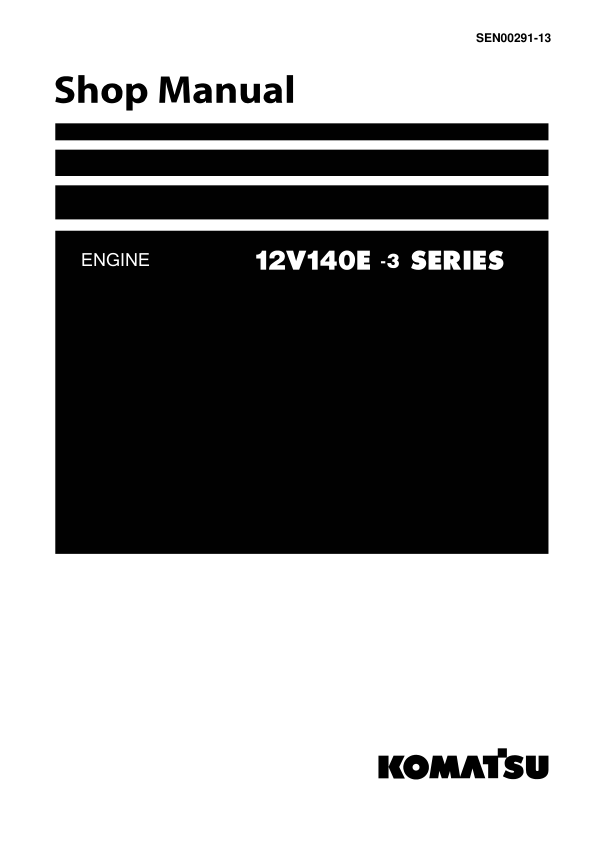 Komatsu 12V140E-3 Series Diesel Engine Workshop Manual - Image 2