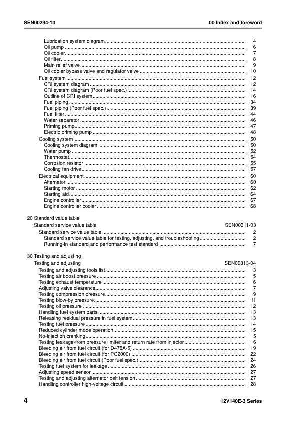 Komatsu 12V140E-3 Series Diesel Engine Workshop Manual - Image 7