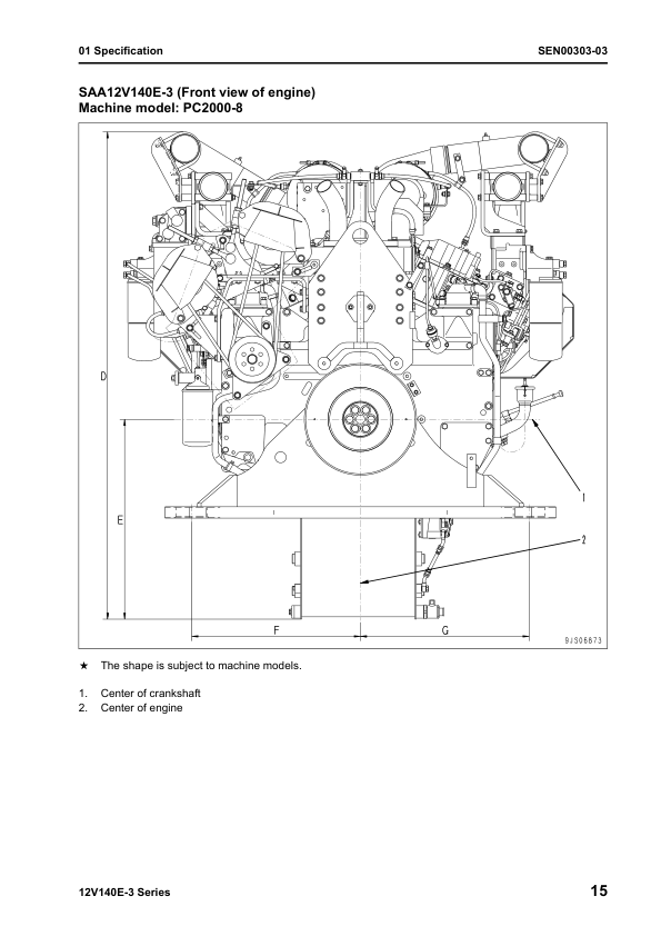 Komatsu 12V140E-3 Series Diesel Engine Workshop Manual - Image 16