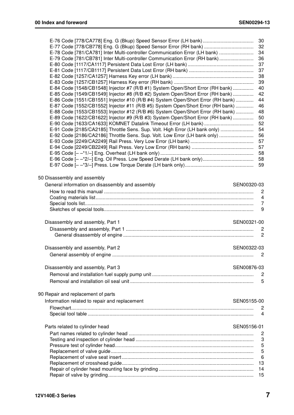 Komatsu 12V140E-3 Series Diesel Engine Workshop Manual - Image 10