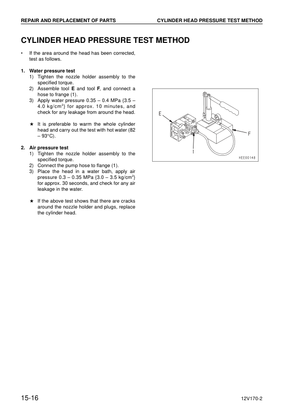 Komatsu 12V170-2 Series Diesel Engine Workshop Manual - Image 18