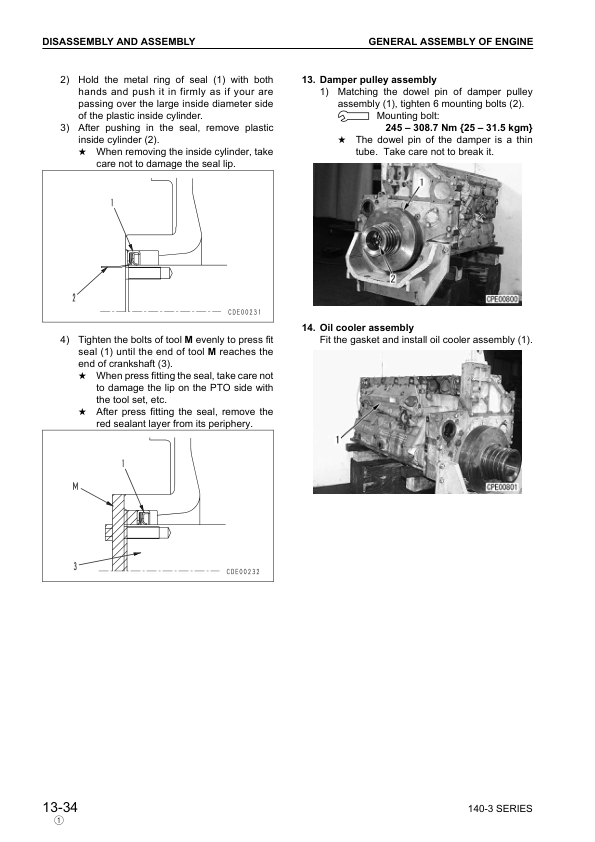 Komatsu 140-3 Series Diesel Engine Workshop Manual SEBM022210 - Image 16