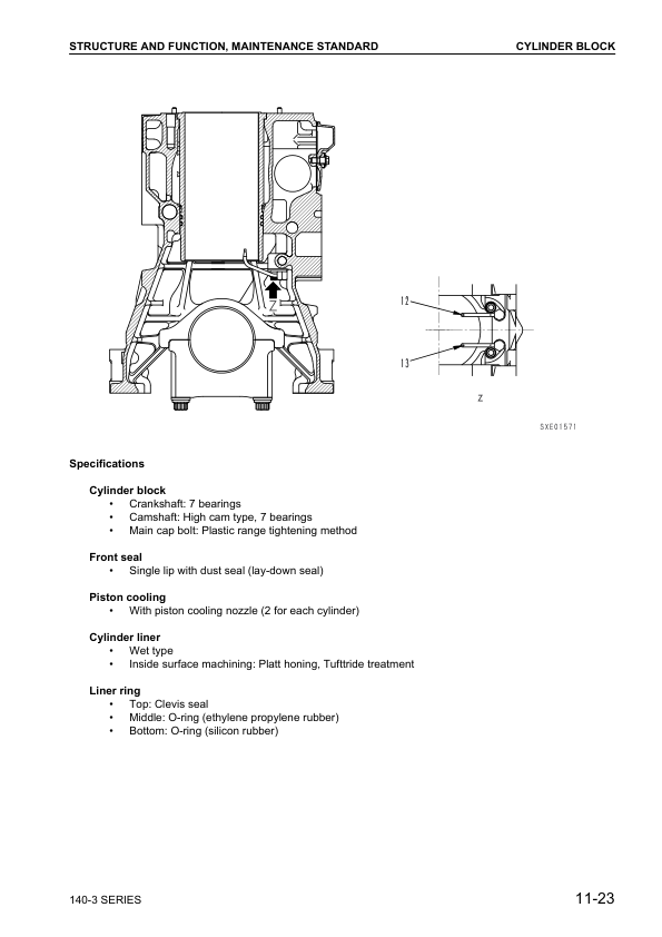 Komatsu 140-3 Series Diesel Engine Workshop Manual SEBM022213 - Image 18