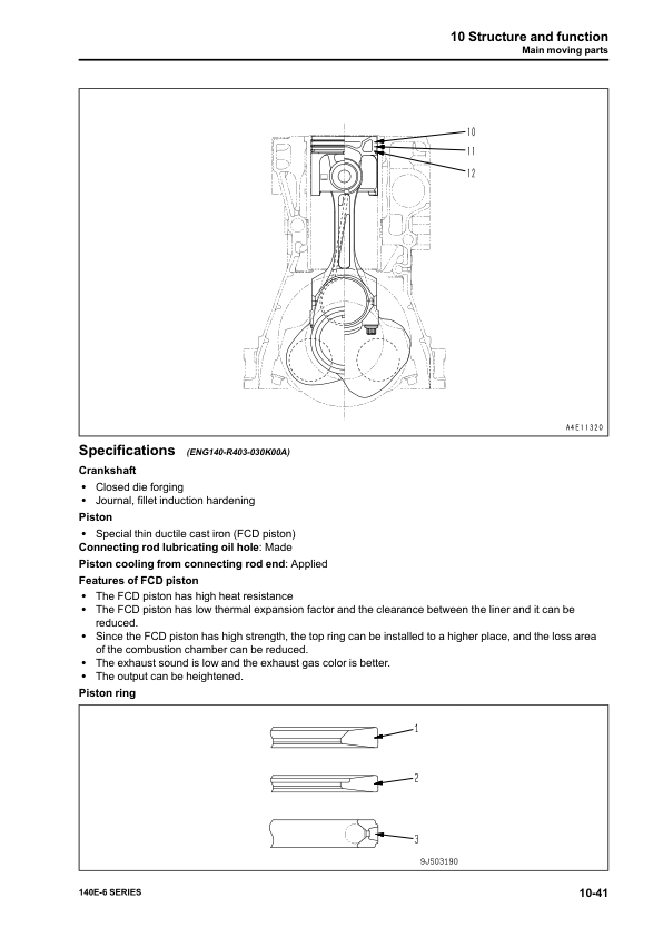 Komatsu 140E-6 Series Diesel Engine Workshop Manual - Image 11