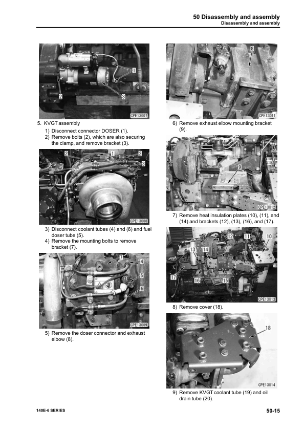 Komatsu 140E-6 Series Diesel Engine Workshop Manual - Image 13