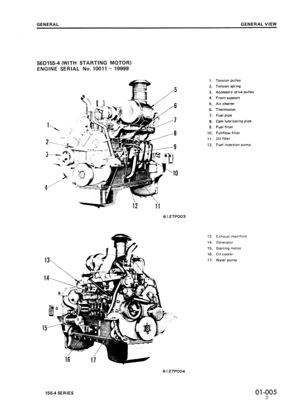Komatsu 155-4 Series Diesel Engine Workshop Manual SEBE612A05 - Image 4