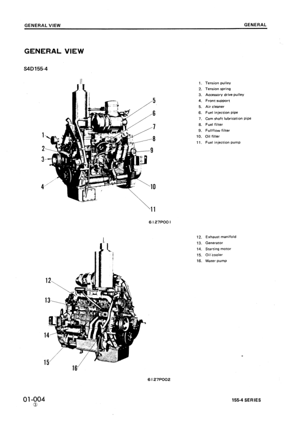 Komatsu 155-4 Series Diesel Engine Workshop Manual SEBE612A05 - Image 3