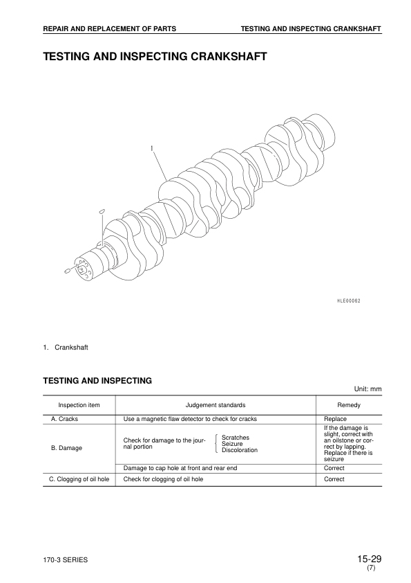 Komatsu 170-3 Series Diesel Engine Workshop Manual SEBM023408 - Image 20