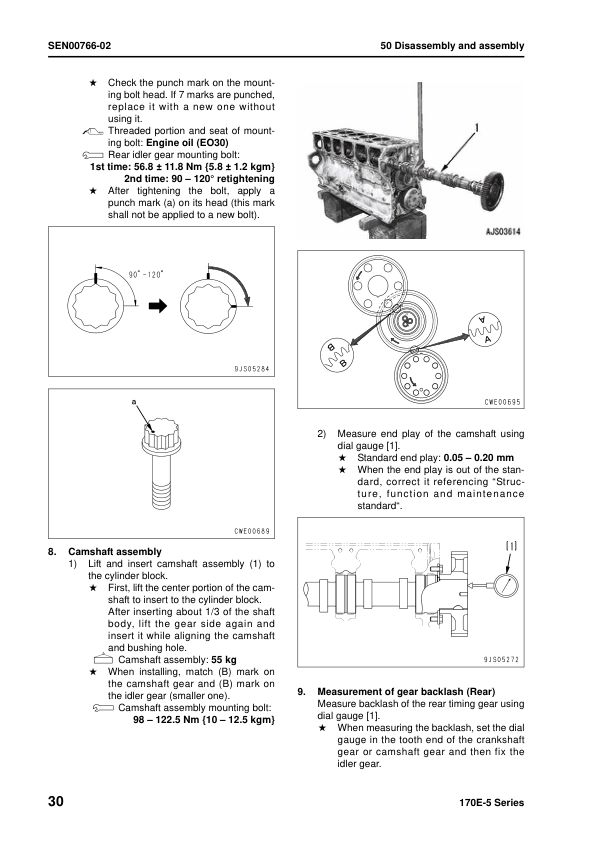 Komatsu 170E-5 Series Diesel Engine Workshop Manual SEN00190-11 - Image 17