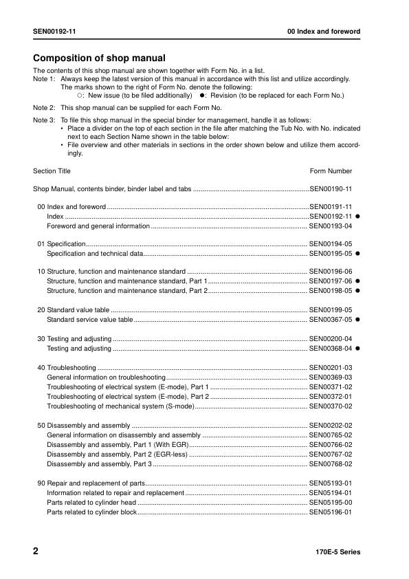 Komatsu 170E-5 Series Diesel Engine Workshop Manual SEN00190-11 - Image 7