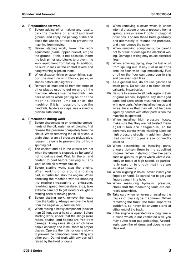Komatsu 170E-5 Series Diesel Engine Workshop Manual SEN00190-11 - Image 5