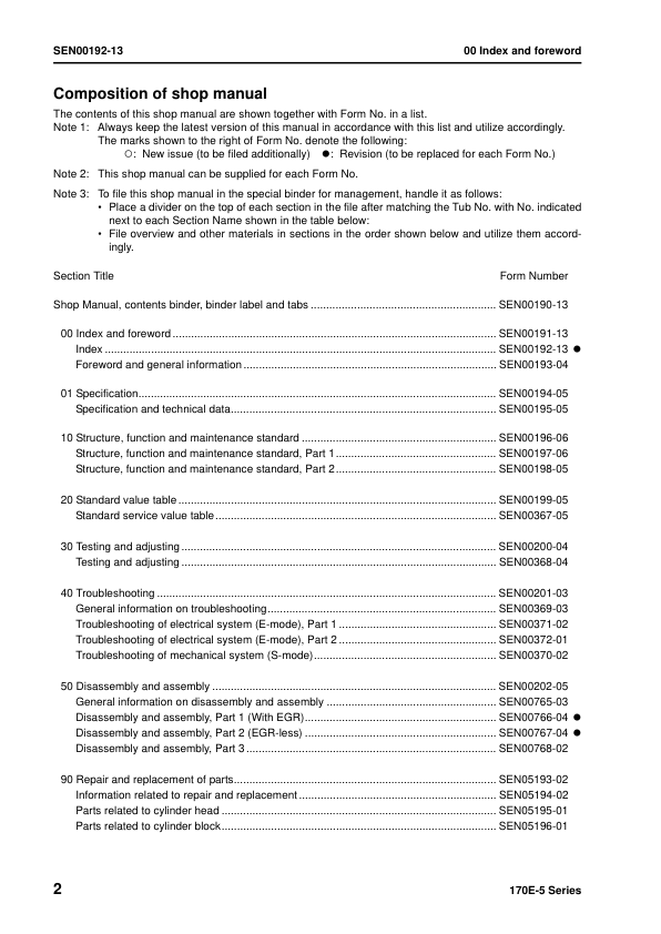 Komatsu 170E-5 Series Diesel Engine Workshop Manual SEN00190-13 - Image 7