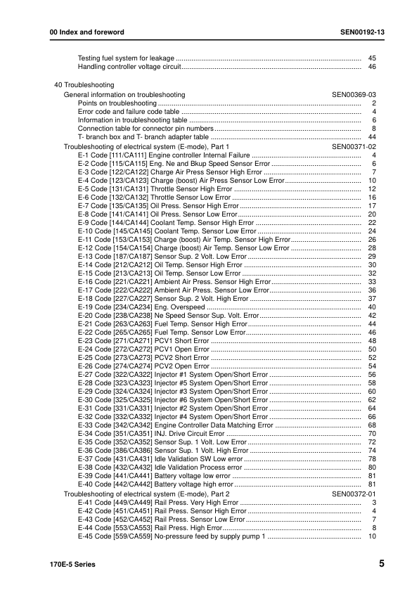 Komatsu 170E-5 Series Diesel Engine Workshop Manual SEN00190-13 - Image 10