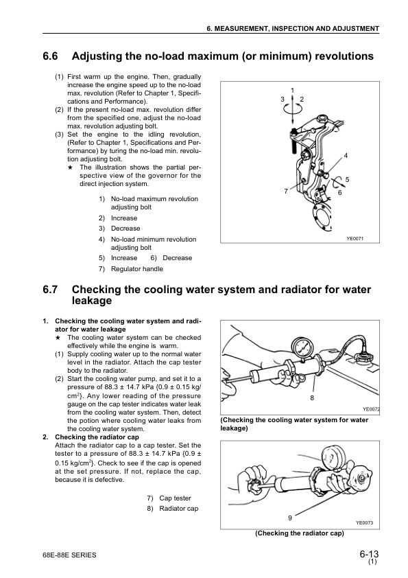 Komatsu 68E-88E Series Diesel Engine Workshop Manual - Image 17