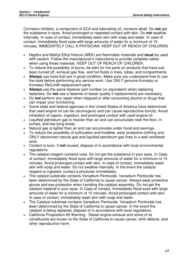 Komatsu 6D114 Series Diesel Engine Workshop Manual SMEE1140C0 - Image 5