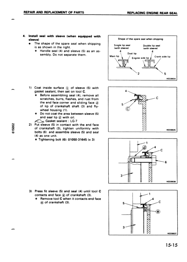 Komatsu 6D125-2 Series Diesel Engine Workshop Manual SMEE1250K0 - Image 18