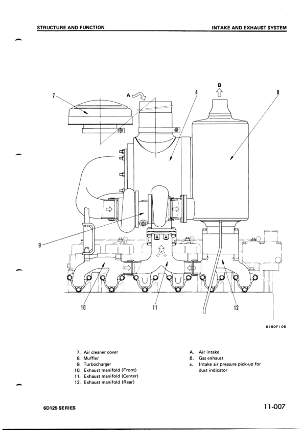 Komatsu 6D125 Series Diesel Engine Workshop Manual SEBE61500110 - Image 21