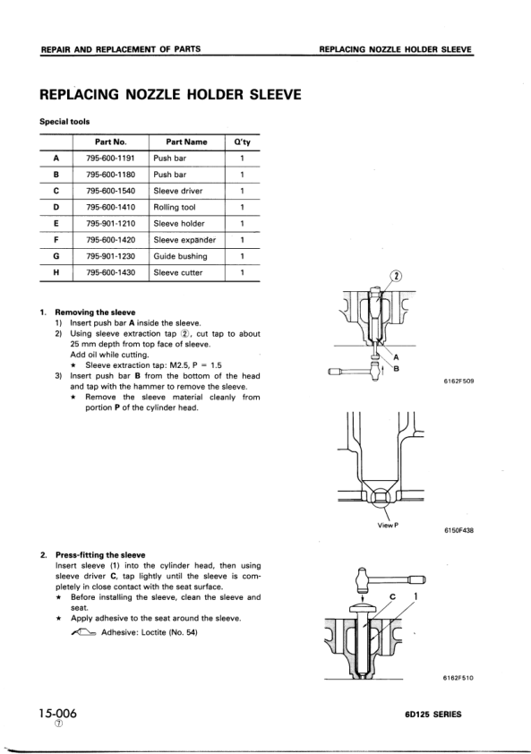 Komatsu 6D125 Series Diesel Engine Workshop Manual SEBE61500111 - Image 19
