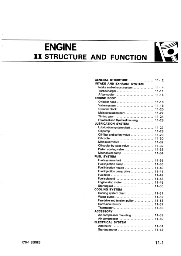 Komatsu 6D170-1 SA6D170-B-1 SA6D170-A-1 Diesel Engine Workshop Manual - Image 4