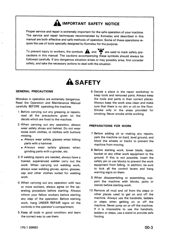 Komatsu 6D170-1 SA6D170-B-1 SA6D170-A-1 Diesel Engine Workshop Manual - Image 6