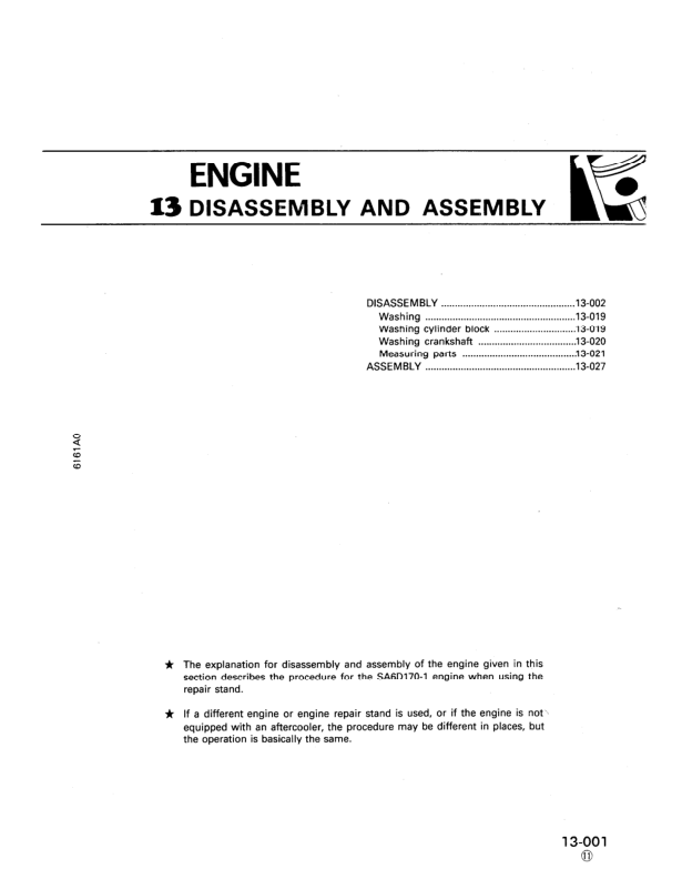 Komatsu 6D170-1 Series Diesel Engine Workshop Manual - Image 14