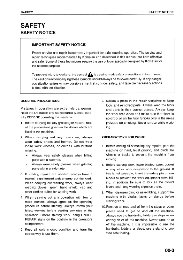Komatsu 6D170-2 Series Diesel Engine Workshop Manual - Image 8