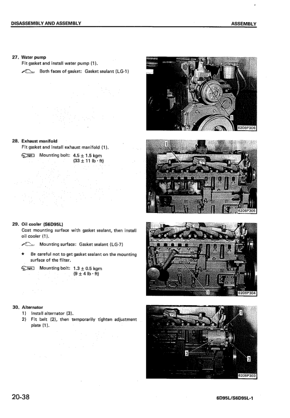 Komatsu 6D95L S6D95L-1 Diesel Engine Workshop Manual - Image 18