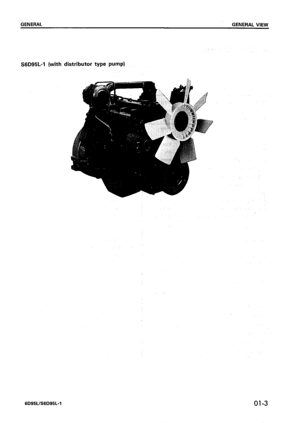 Komatsu 6D95L S6D95L-1 Diesel Engine Workshop Manual - Image 8