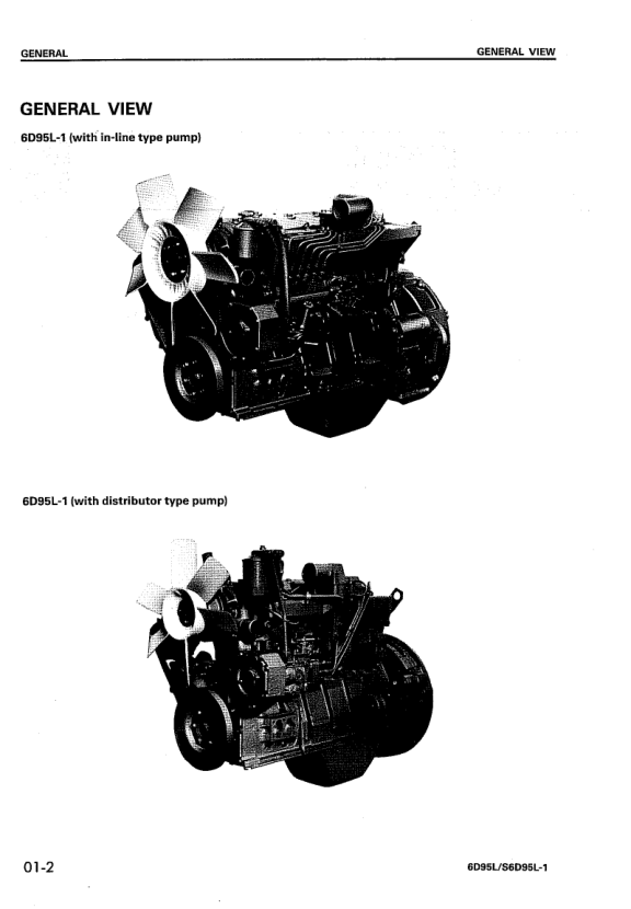 Komatsu 6D95L S6D95L-1 Diesel Engine Workshop Manual - Image 7