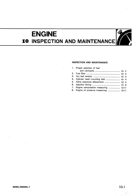 Komatsu 6D95L S6D95L-1 Diesel Engine Workshop Manual - Image 13