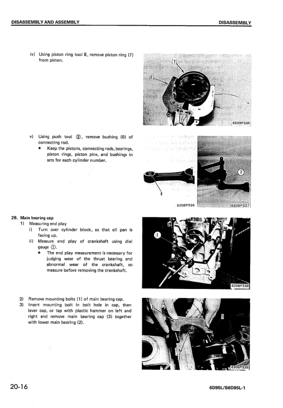 Komatsu 6D95L S6D95L-1 Diesel Engine Workshop Manual - Image 17