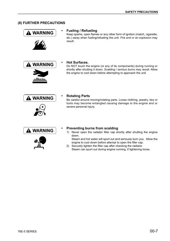 Komatsu 76E-5 Series Diesel Engine Workshop Manual - Image 7