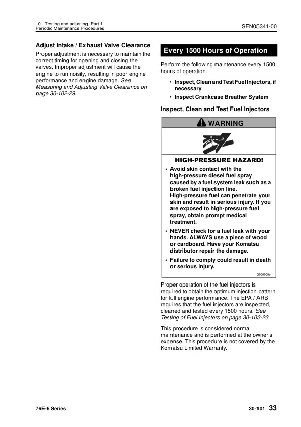 Komatsu 76E-6 Series Diesel Engine Workshop Manual - Image 17