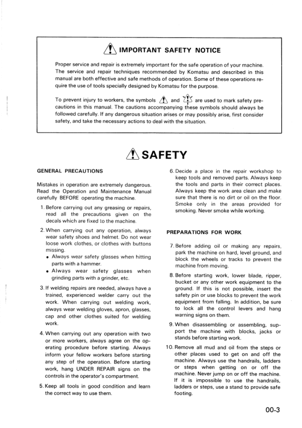 Komatsu 8V170-1 Series Diesel Engine Workshop Manual - Image 8
