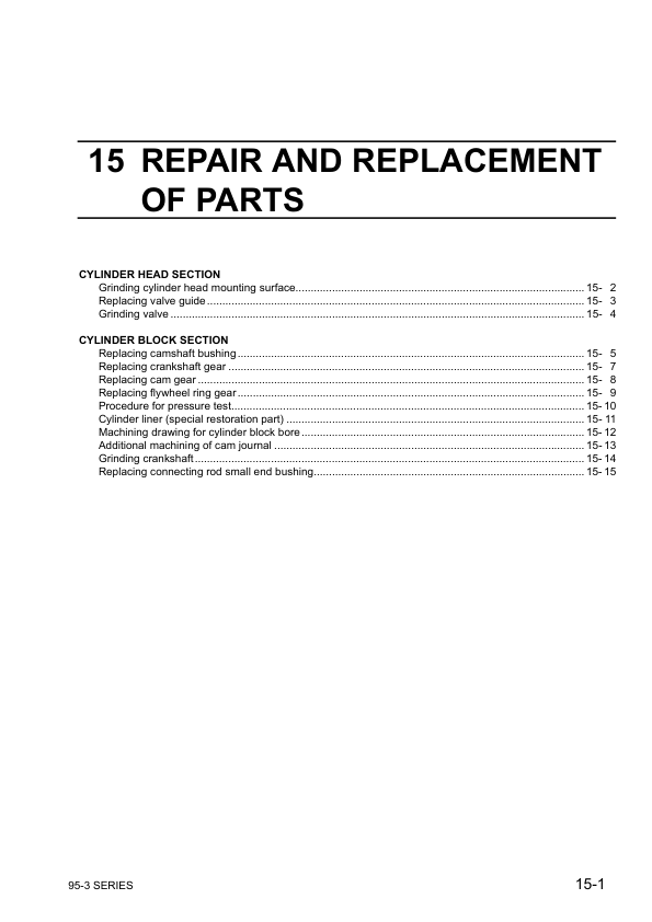 Komatsu 95-3 Series Diesel Engine Workshop Manual - Image 16