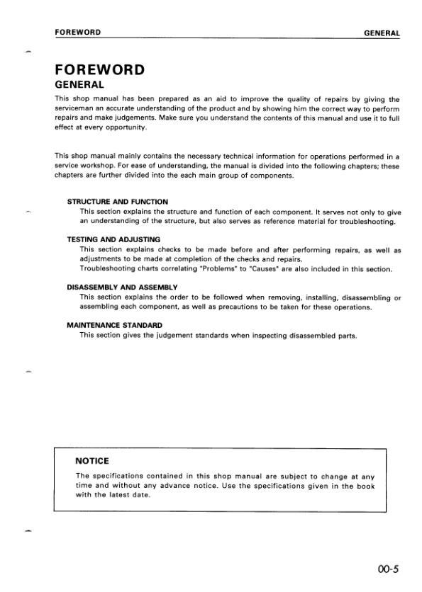 Komatsu 95 Series Diesel Engine Workshop Manual SEBE61460114 - Image 3