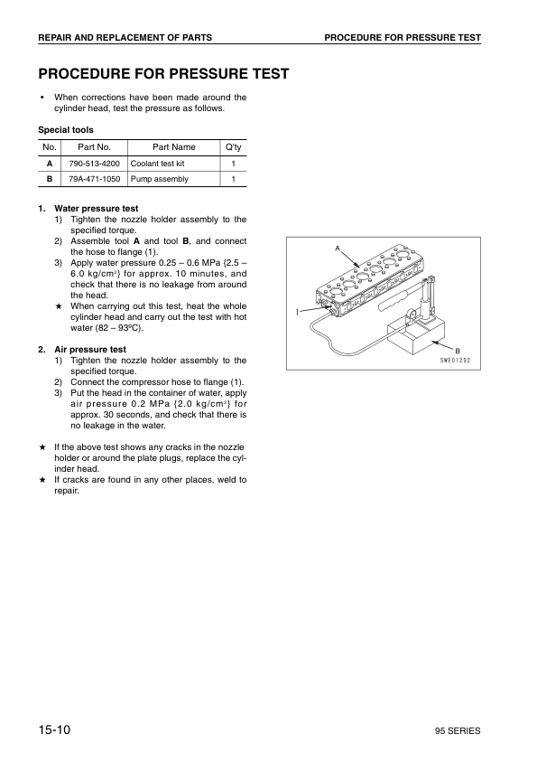 Komatsu 95 Series Diesel Engine Workshop Manual SEN0440 - Image 15