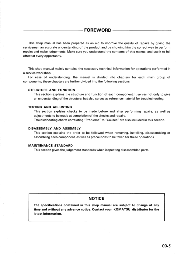 Komatsu Cummins N-855 Series Diesel Engine Workshop Manual - Image 10