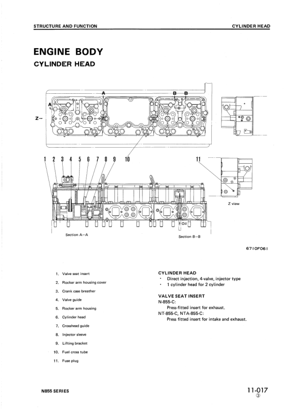 Komatsu Cummins N-855 Series Diesel Engine Workshop Manual - Image 20