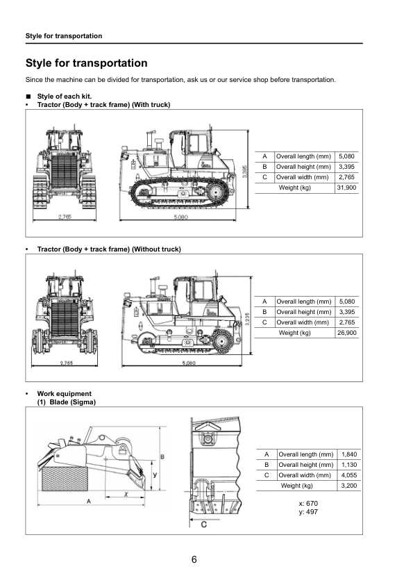 Komatsu D155A-6 Bulldozer Field Assembly Instruction SN 85001 and UP - Image 3