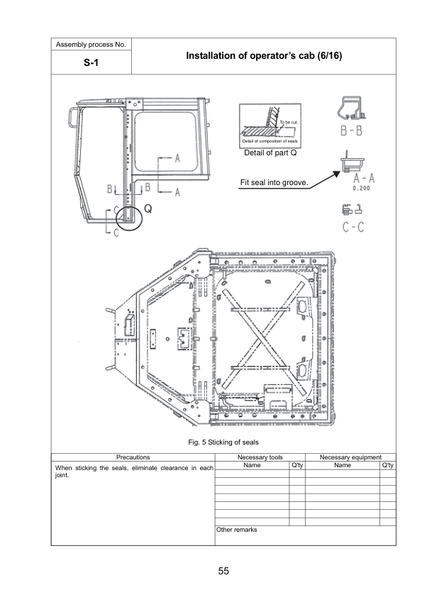 Komatsu D155A-6 Bulldozer Field Assembly Instruction SN 85001 and UP - Image 12