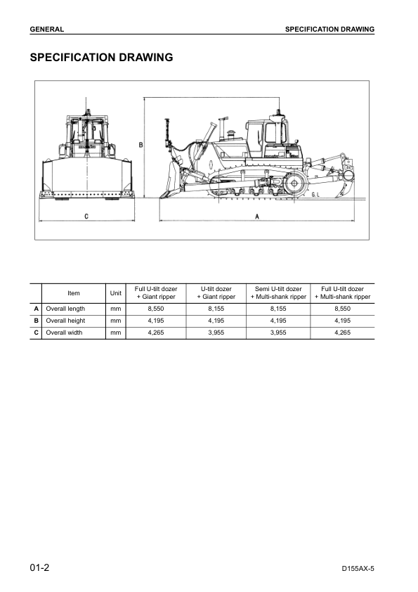Komatsu D155AX-5 Bulldozer Workshop Manual SN 76001 and UP v038800 - Image 5