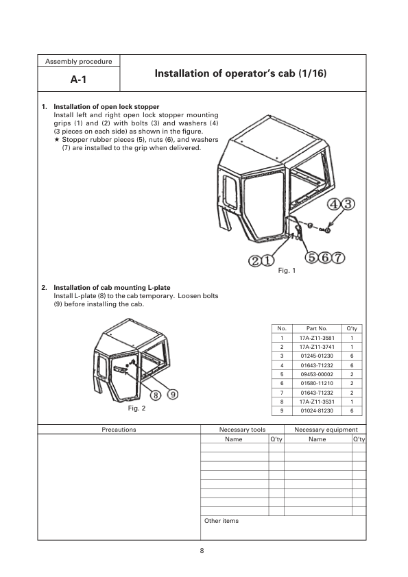 Komatsu D155AX-5 Galeo Bulldozer Field Assembly Manual SN 76001 and UP - Image 3
