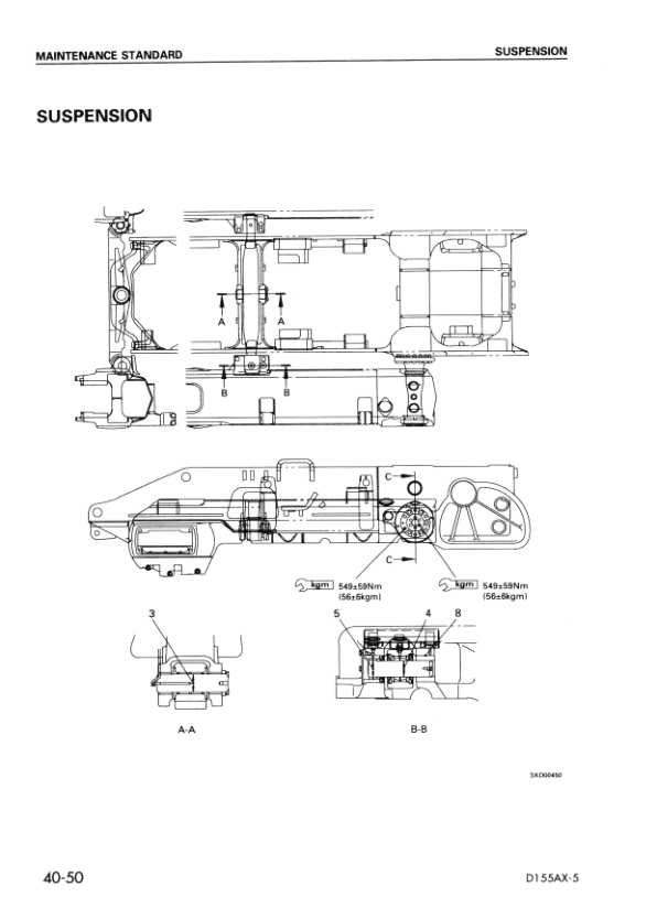 Komatsu D155AX-5Bulldozer Workshop Manual SN 70001 and UP - Image 12