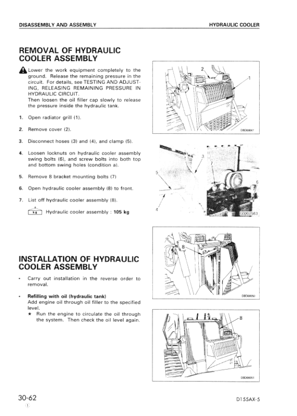 Komatsu D155AX-5Bulldozer Workshop Manual SN 70001 and UP - Image 15