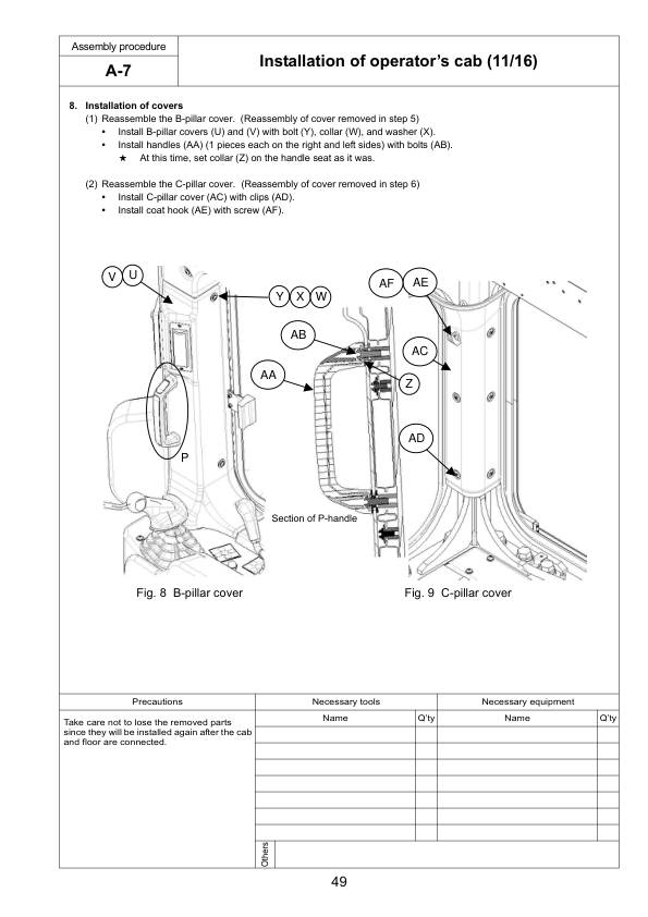 Komatsu D155AX-6 Bulldozer Field Assembly Instruction SN 80001 and UP - Image 11
