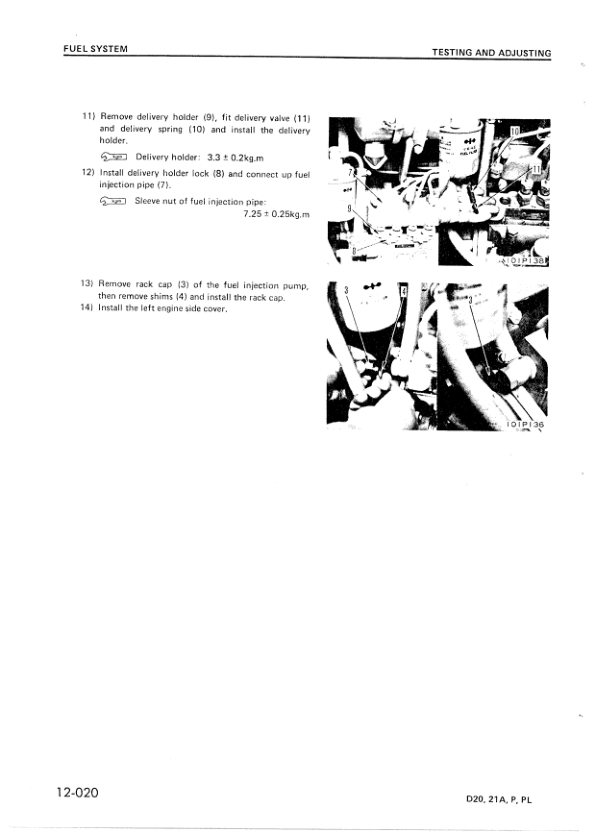 Komatsu D20 D21A P PL Bulldozer Workshop Manual SN 45001 45003 and UP - Image 7