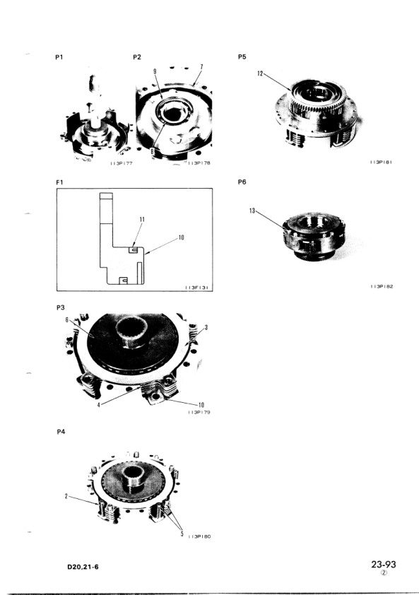 Komatsu D20A D21A P S Q-6 Bulldozer Workshop Manual SN 60001 and UP - Image 15