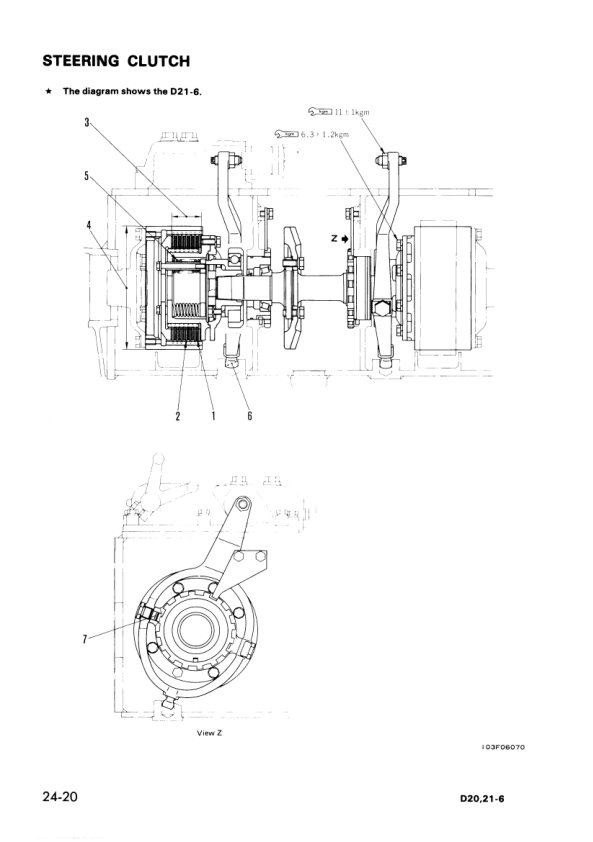 Komatsu D20A D21A P S Q-6 Crawer Loaders Workshop Manual SN 60001 and UP - Image 15